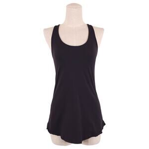 Lululemon Cool Racerback Ruffled Up Black Sz 6